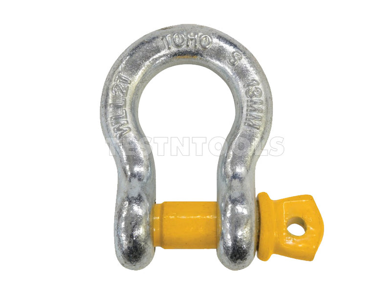 2.0T Grade S Lifting Bow Shackle - 13mm Galvanised - GSSB13-2.0T