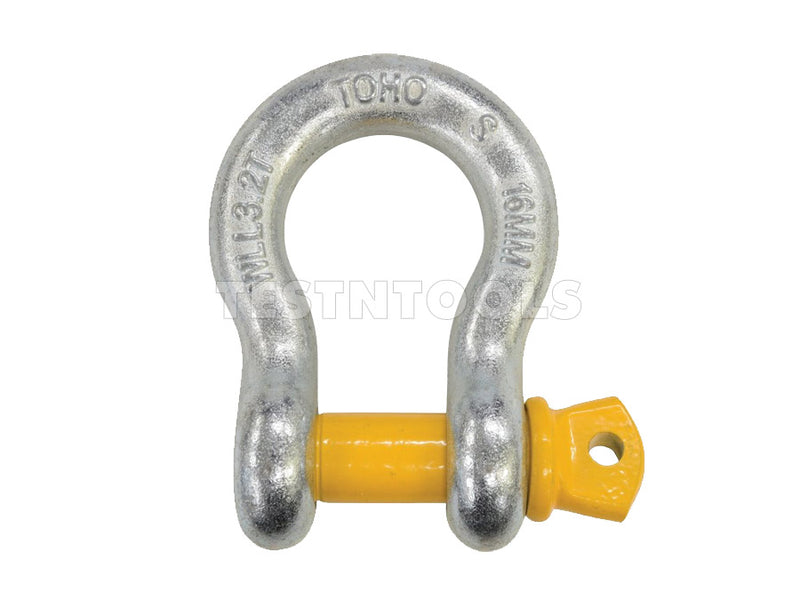 3.2T Grade S Lifting Bow Shackle - 16mm Galvanised - GSSB16-3.2T