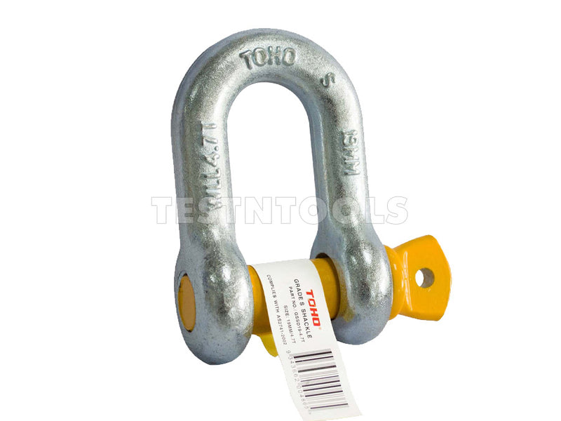4.7T Grade S Lifting Dee Shackle - 19mm Galvanised - GSSD19-4.7T