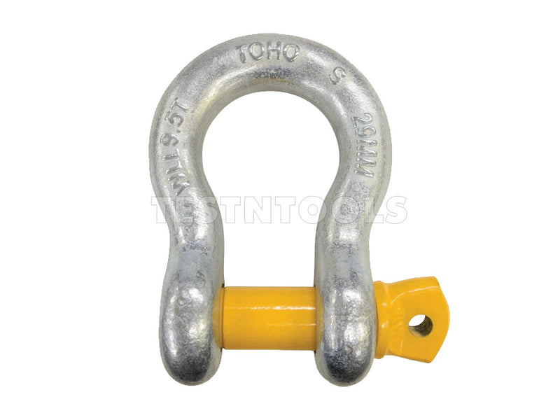 9.5T Grade S Lifting Bow Shackle - 29mm Galvanised - GSSB29-9.5T