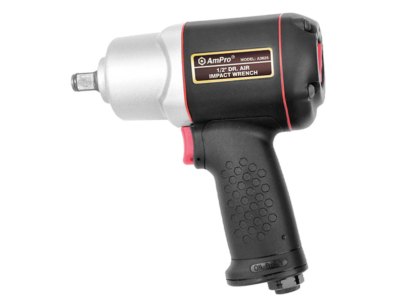 AmPro Air Impact Wrench Twin Hammer 1/2" Drive WREI-A3626