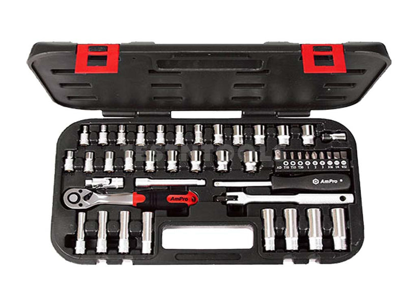 AmPro Bit And Socket Set 1/4" 45Pc SOCS-T45603