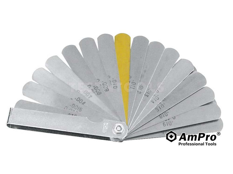 AmPro Feeler Gauge 0.04mm - 0.88mm (0.015 - 0.035") 32 Blades GAUF-T71321