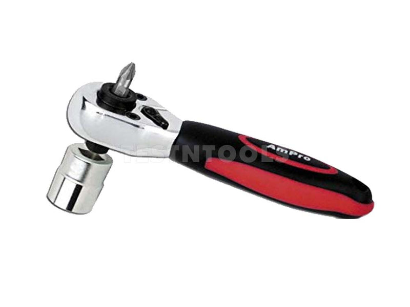 AmPro Mini Ratchet Bit Driver 2-In-1 1/4" RATH-T19076