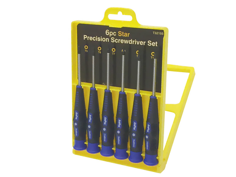 AmPro Precision Torx Screwdriver Set T6 - T15 6 Piece SCR-T32155