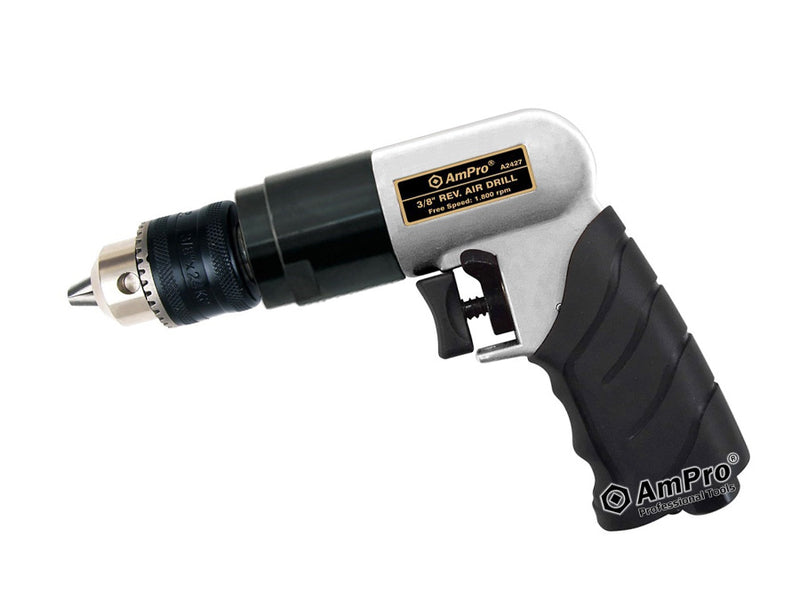 AmPro Reversible Air Drill 3/8" Drive Keyed Chuck DRIA-A2427