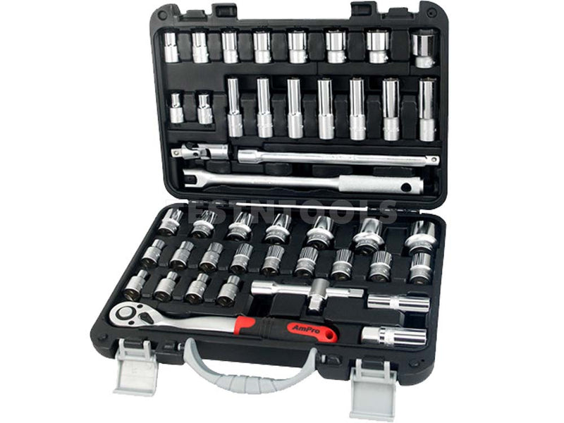 AmPro Socket Set 1/2" 6PT 45Pc SOCS-T46172