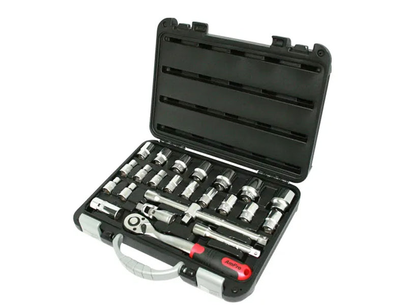 AmPro Socket Set 1/2" Drive 10mm - 32mm 6PT 24 Piece SOCS-T46170