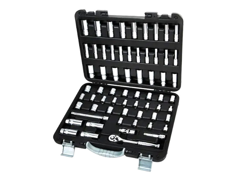 AmPro Socket Set 3/8" 1/4" Drive Metric/SAE 64 Piece  SOCS-T46165