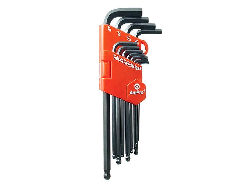Ampro Ballpoint Hex Key Set 1.5mm - 10mm 9 Piece WREH-T22933