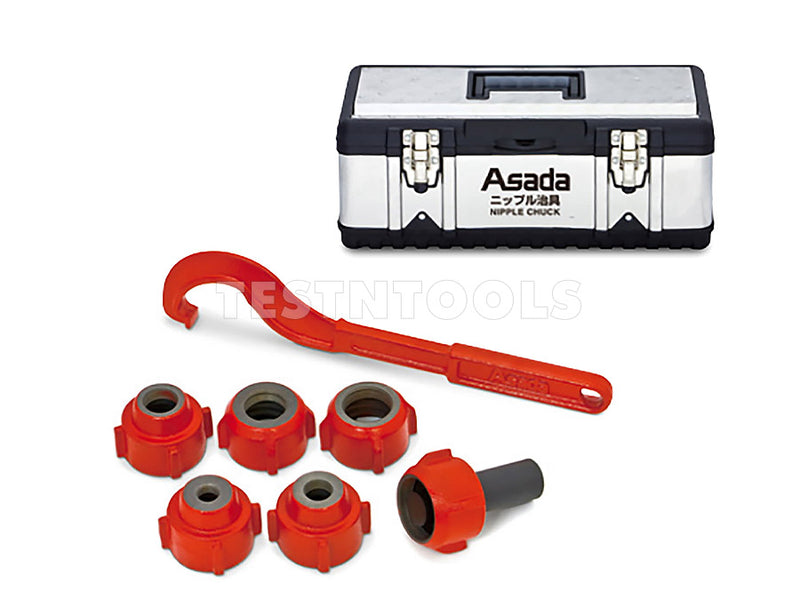 Asada Nipple Chuck Accessory Set 1/2" – 2" BSPT NC01810