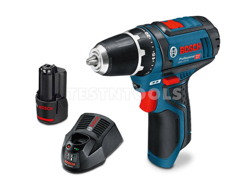 Bosch 12V 2.0Ah Drill Driver Kit GSR12V-15