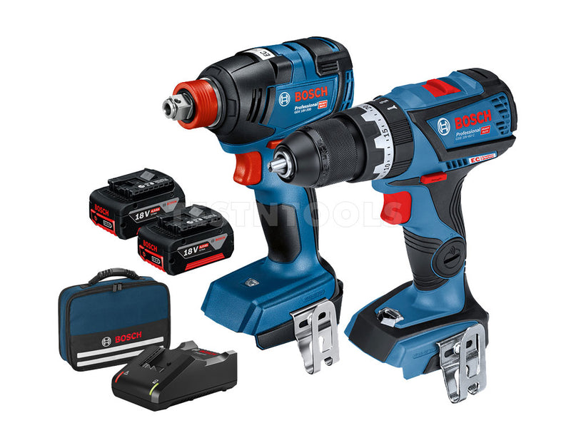 Bosch 18V 2pc 4.0Ah Brushless Combo Kit GSB+GDX 0615991FH5