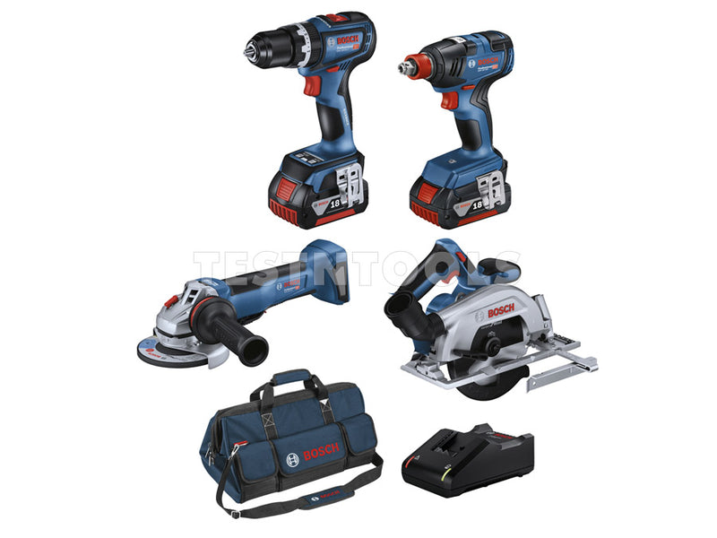 Bosch 18V 4pc 5.0Ah Brushless Combo Kit