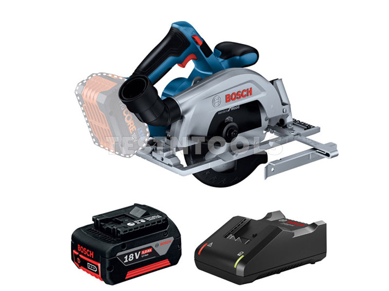 Bosch 18V 5.0Ah Brushless Circular Saw Kit 165mm GKS18V-57-2+GBA+GAL