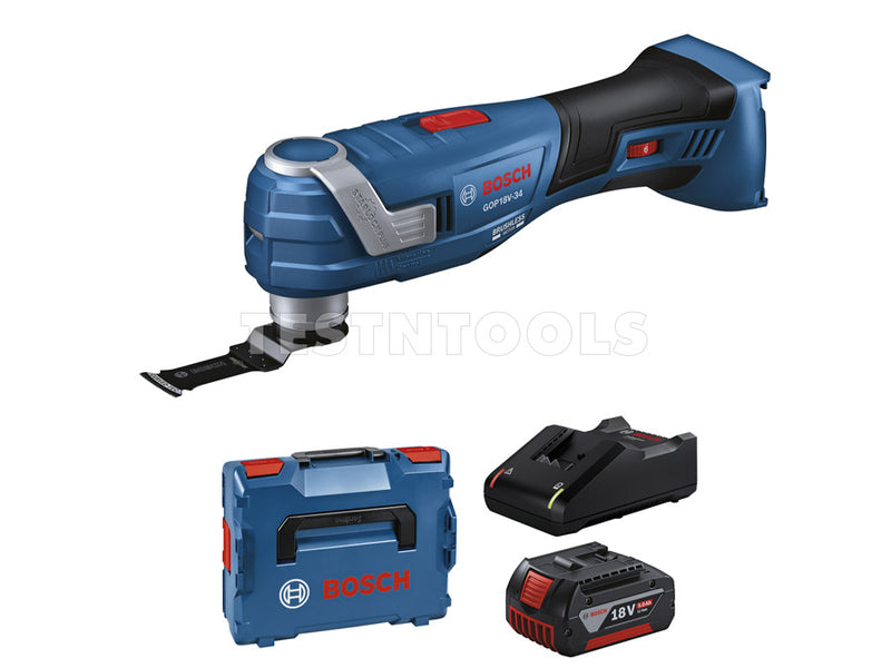Bosch 18V 5.0Ah Brushless Multi-Tool Kit GOP18V-34