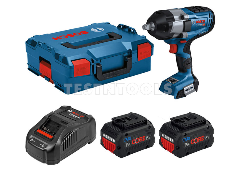 Bosch 18V 8.0Ah BiTurbo Brushless Impact Wrench Kit 1000Nm GDS18V-10001/22X8AH