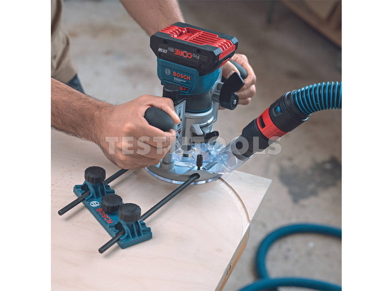 Bosch 18V Brushless Palm Router With LBoxx Tool Only GKF18V-8