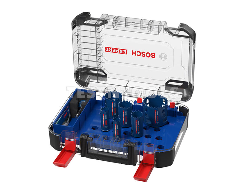 Bosch Carbide Hole Saw Set Expert Multi Material 22-68mm 9 Piece