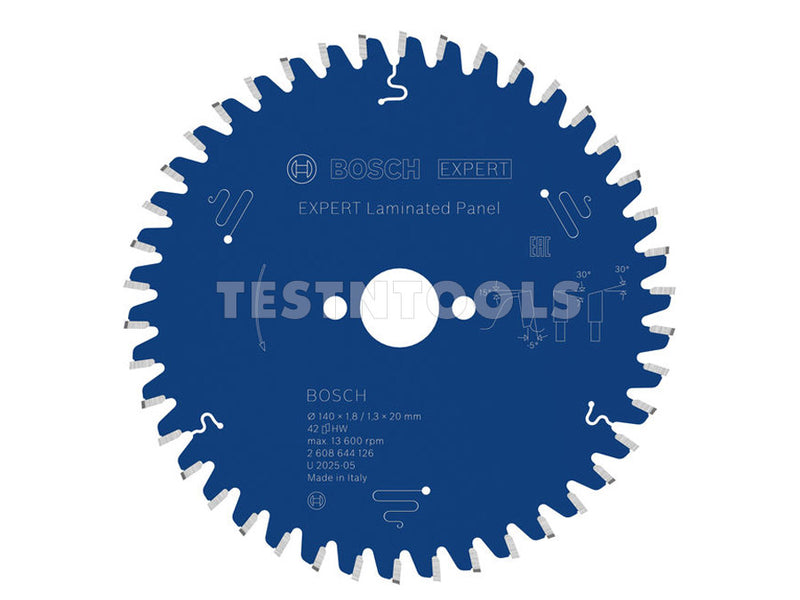 Bosch Circular Saw Blade Expert for Laminated Panel 140mm 42T 2608644126