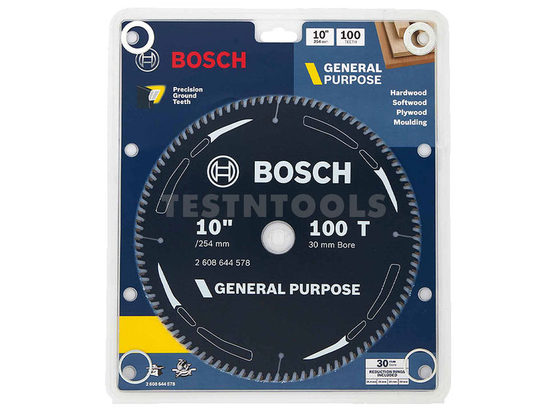 Bosch Circular Saw Blade GP for Wood 254mm 10" 100T 2608644578