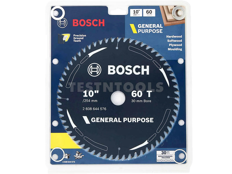 Bosch Circular Saw Blade GP for Wood 254mm 10" 60T 2608644576