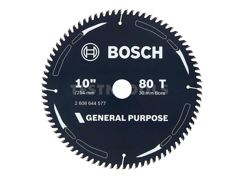 Bosch Circular Saw Blade GP for Wood 254mm 10" 80T 2608644577