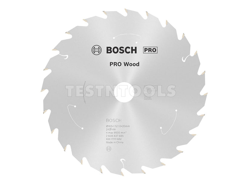 Bosch Circular Saw Blade Pro for Wood 165mm 24T