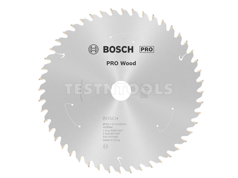 Bosch Circular Saw Blade Pro for Wood 165mm 48T