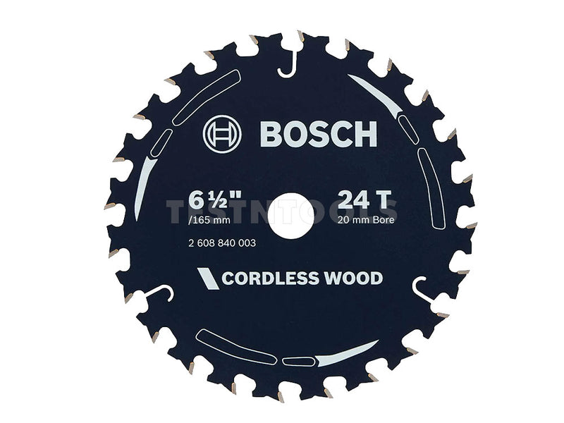 Bosch Circular Saw Blade for Wood 165mm 6.5" 24T 2608840003