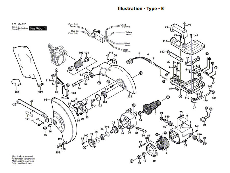Bosch GCM12 Spare Part Number 3 - Rotor