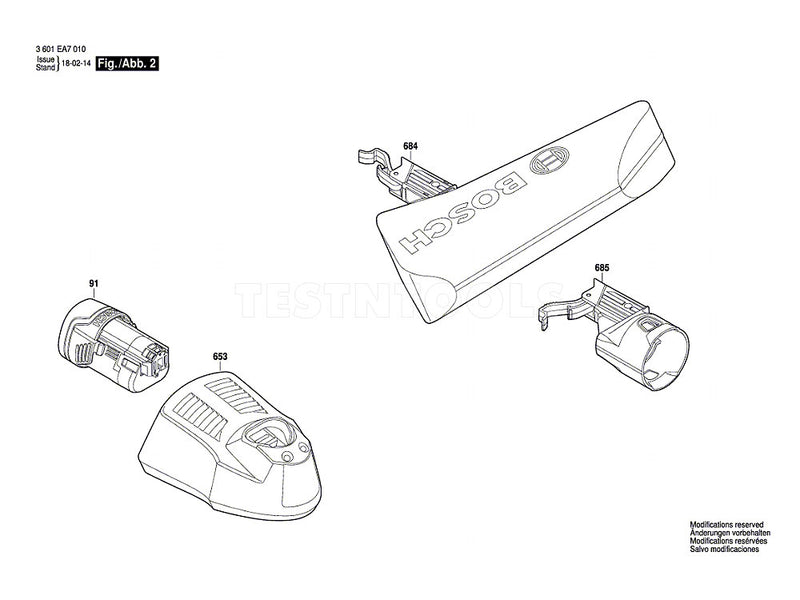 Bosch GHO12V-20 Spare Part Number 684 - Shavings Bag 2605411243