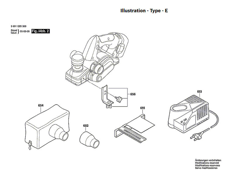 Bosch GHO18V-LI Spare Part Number 654 - Dust Bag