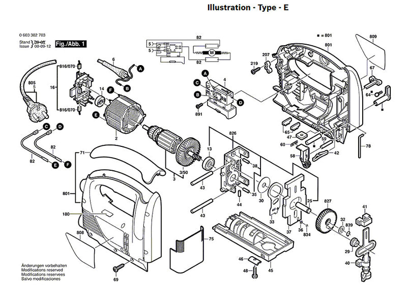 Bosch GST75BE Spare Part Number 4 - On-Off Switch
