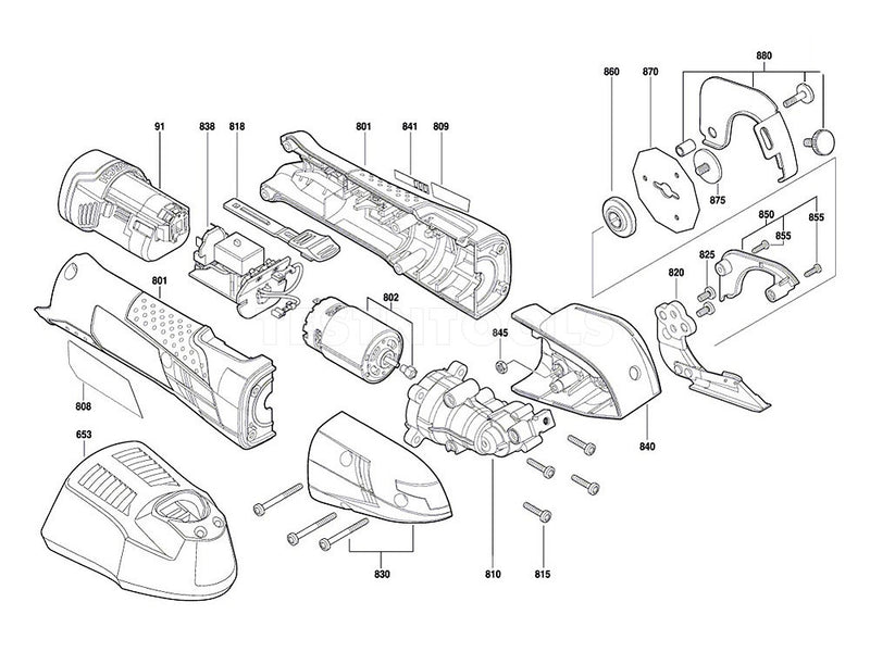Bosch GSC 18V-16 Blade Spare Part Number 302/34 - 3608635009