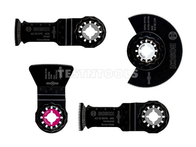 Bosch Starlock Multi-tool Accessory Set For Flooring + Fittingt 4 Piece OMTSET 2608661696