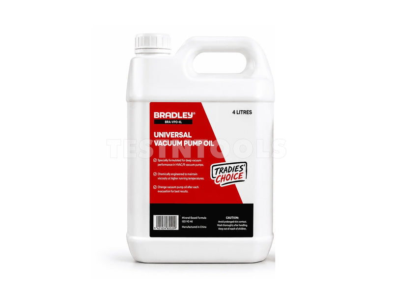 Bradley Universal Vacuum Pump Oil 4L BRA-VPO-4L
