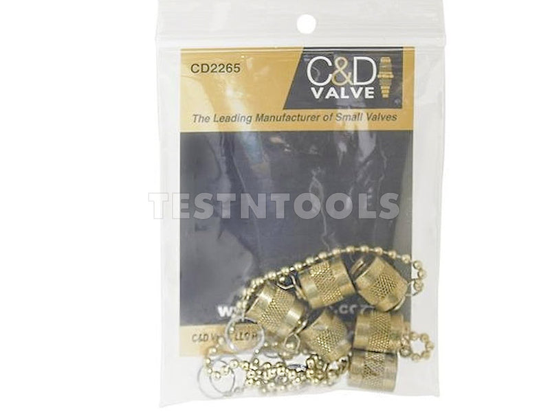 C&D Flare Cap with Chain 1/4" 6 Pack CD2265/6