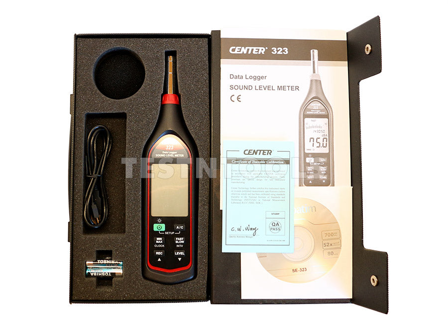 Center 323 Sound Level Meter With Data Logging — Testntools