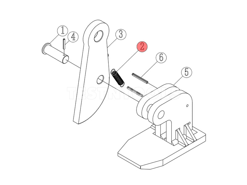 Challenger Extension Spring - For Horizontal Clamp 4T CCL124