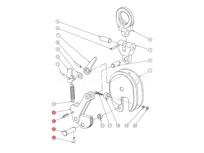 Challenger Jaw Parts Kit - For Universal Clamp 3T CCL113