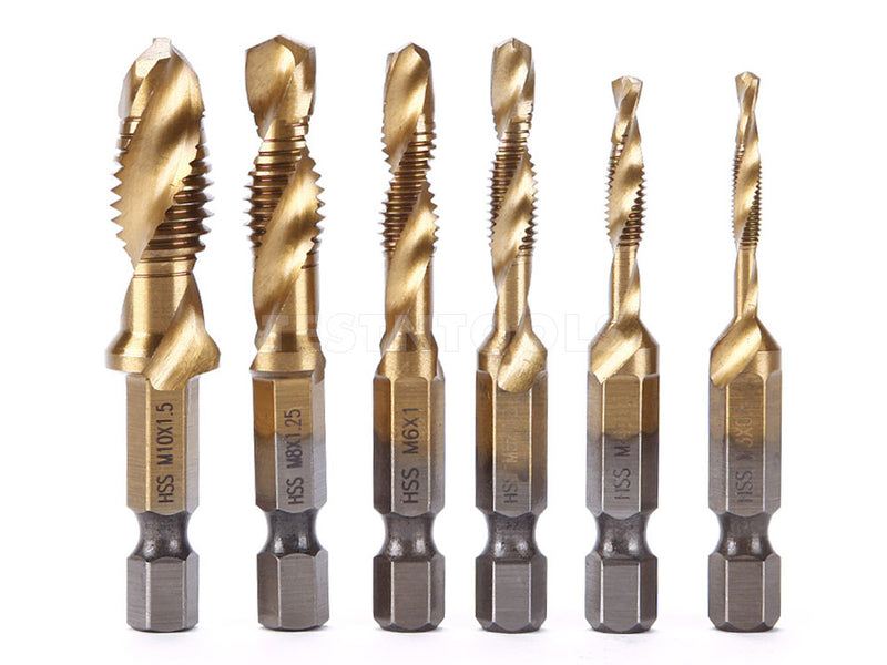 Desic Combination Drill Tap Set 6 Piece M3-M10
