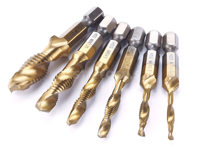 Desic Combination Drill Tap Set 6 Piece M3-M10