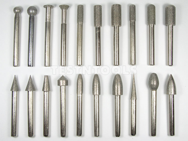 Desic Diamond Carving Burr 20PC Set 6mm Shank