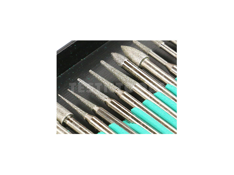 Desic Diamond Carving Burrs 30 Piece Assorted 120G 3.2mm Shank