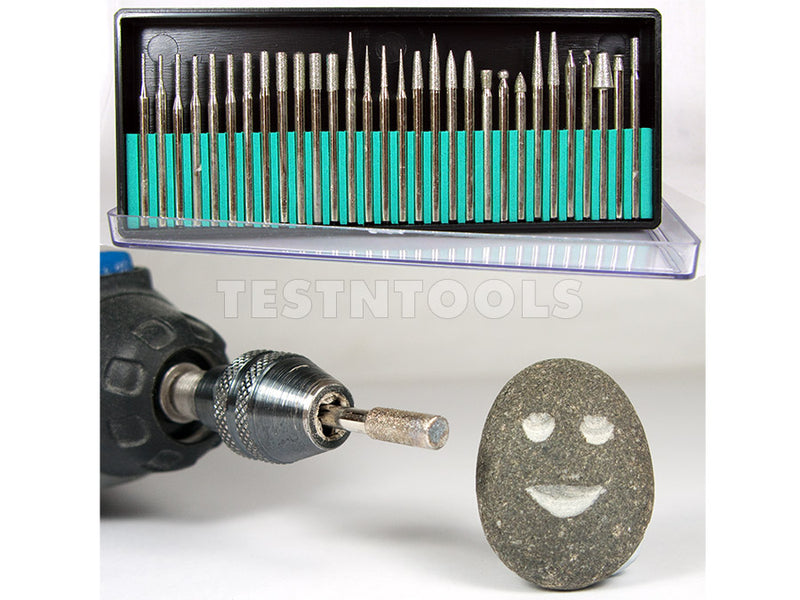 Desic Diamond Carving Burrs 30 Piece Assorted 120G