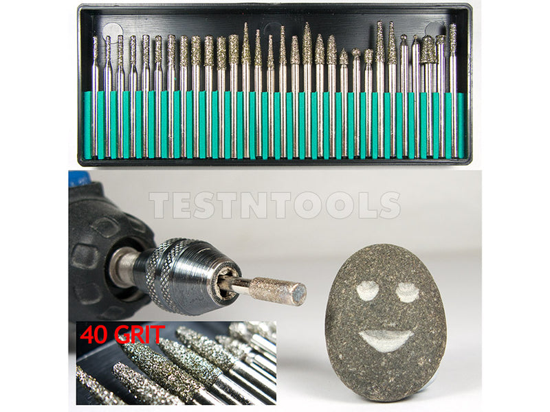 Desic Diamond Carving Burrs 30 Piece Assorted 40G