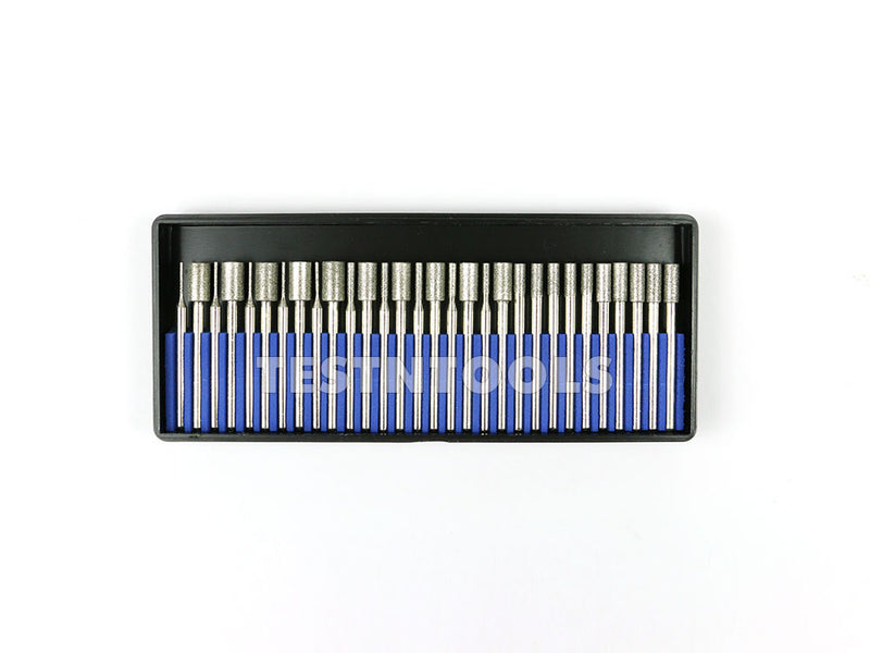 Desic Diamond Carving Burrs 30 Pieces 1-6mm Cylinder 120G
