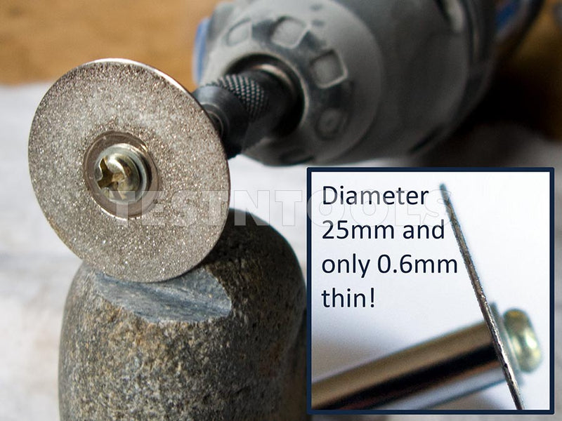 Desic Diamond Coated Cutting Wheels 25mm 3 Piece Set