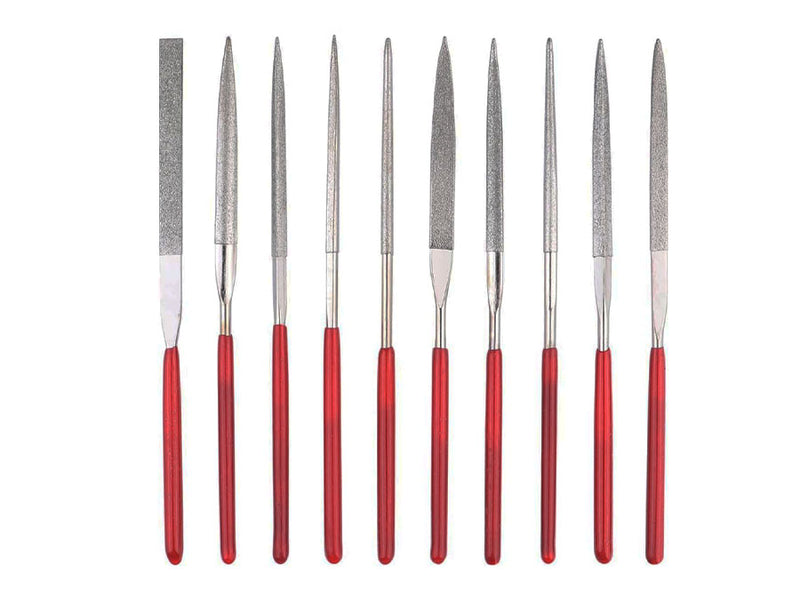 Desic Diamond Coated File Set 10 Piece Assorted 140mm x 3mm